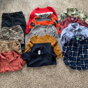 Boys 4T Bundle - shorts, jeans, long sleeves, short sleeves, button downs